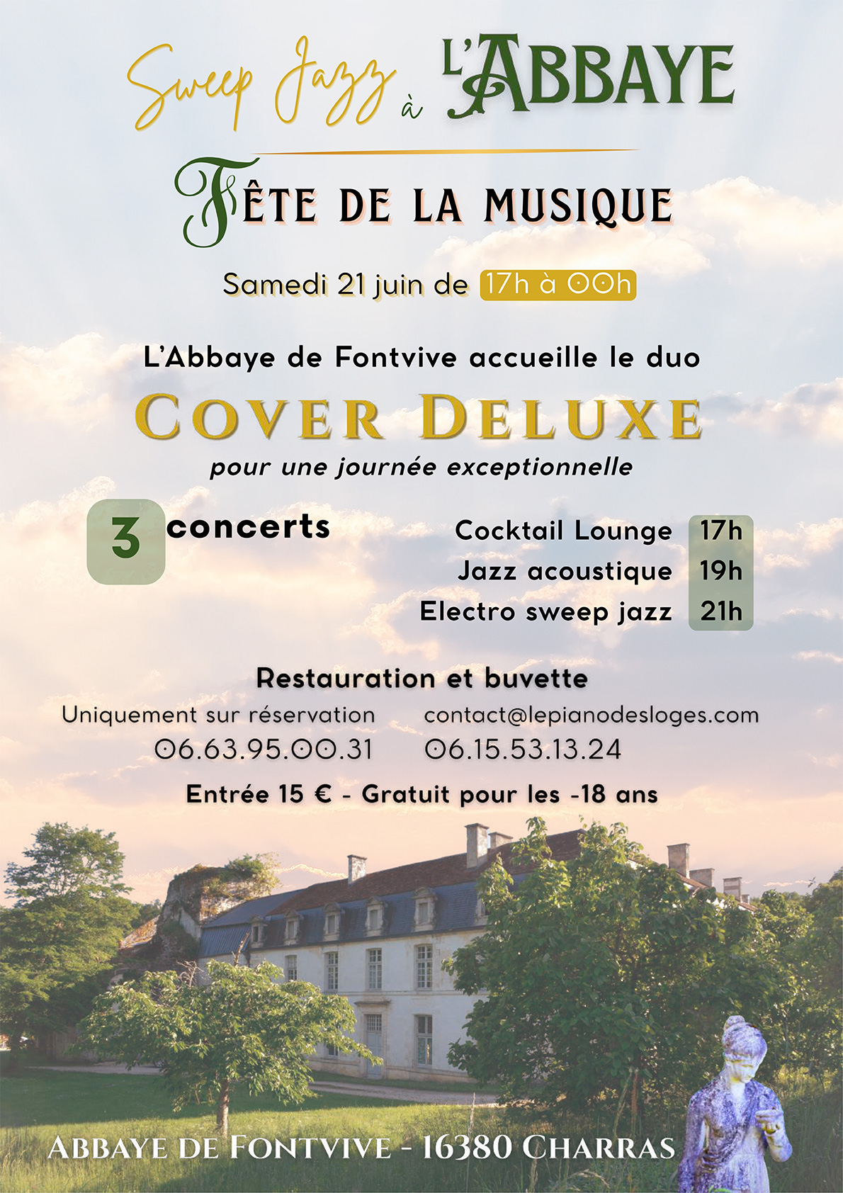 Sweep Jazz à l’Abbaye pour la fête de la musique !